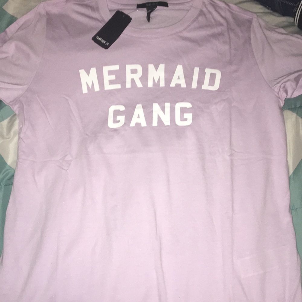 New Lilac Forever 21 Mermaid Gang tee